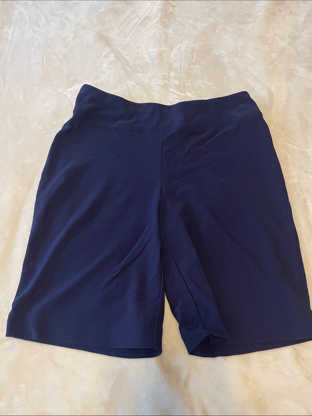 Boston Proper Deep Navy High-Rise Shorts